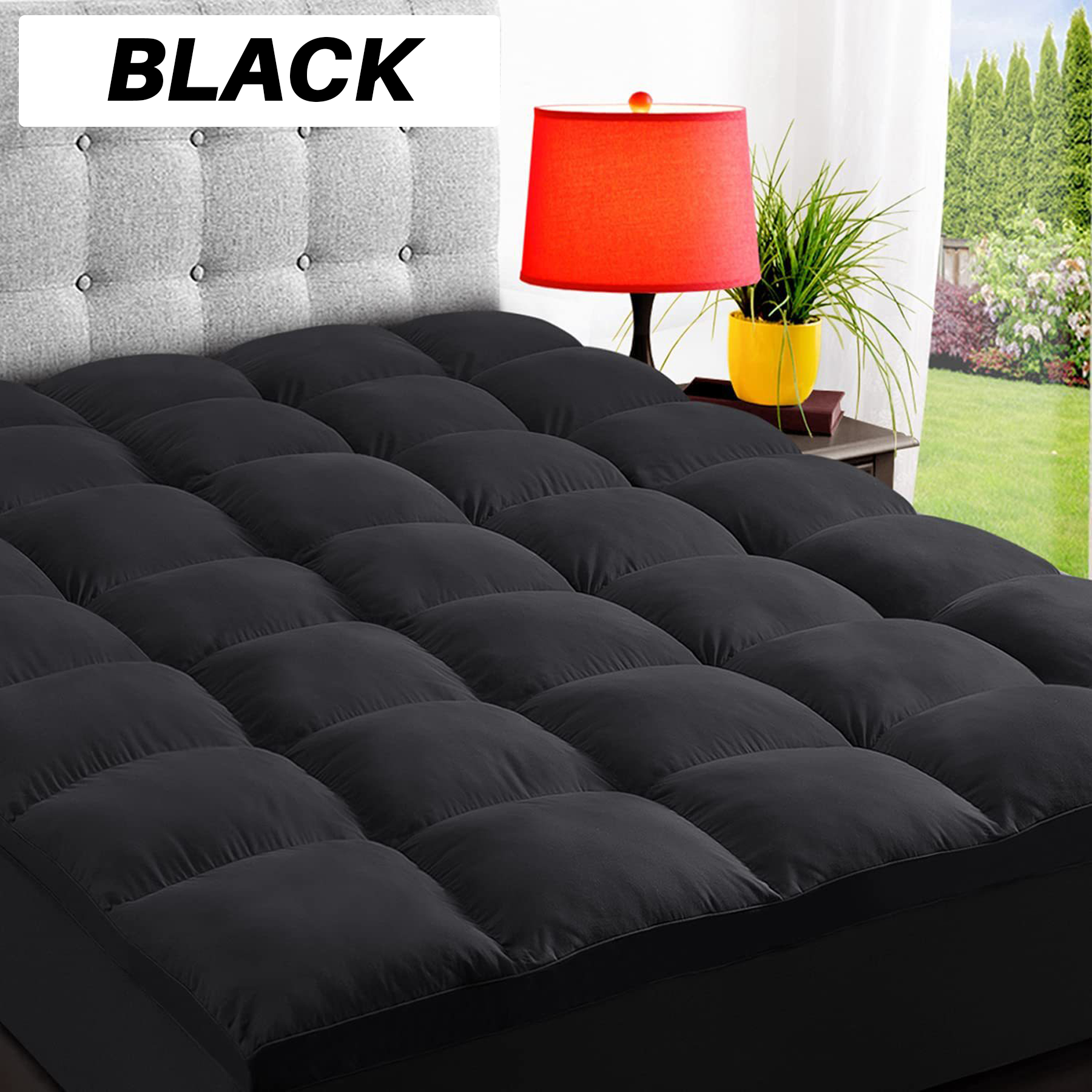 SleepMax Extra Thick Mattress Topper | Extra Thick, Cooling, Pressure Distribution & Skin-Friendly