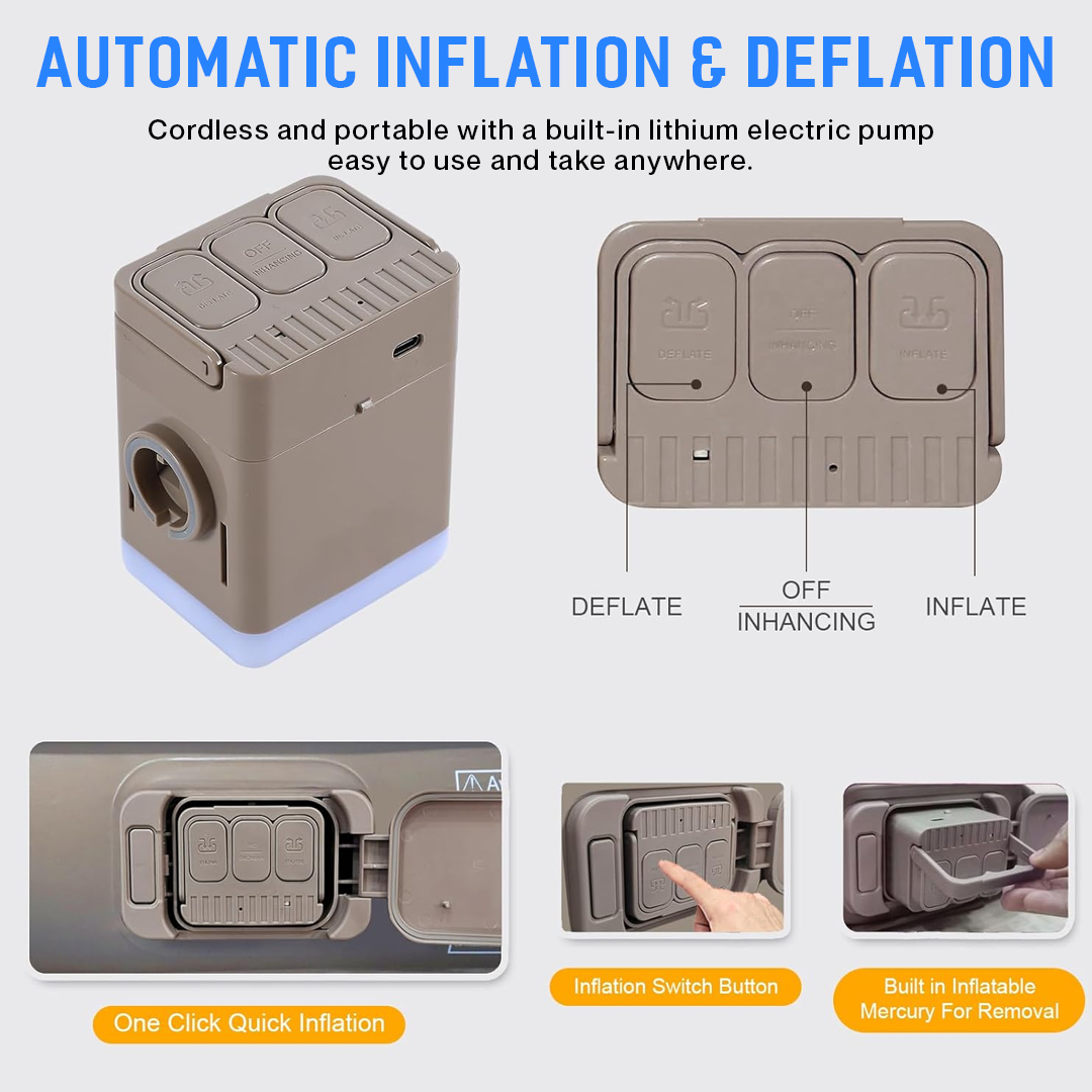 Automatic Inflatable Car Air Mattress | High Quality Travel & Camping Mattress for Back Seat Bed