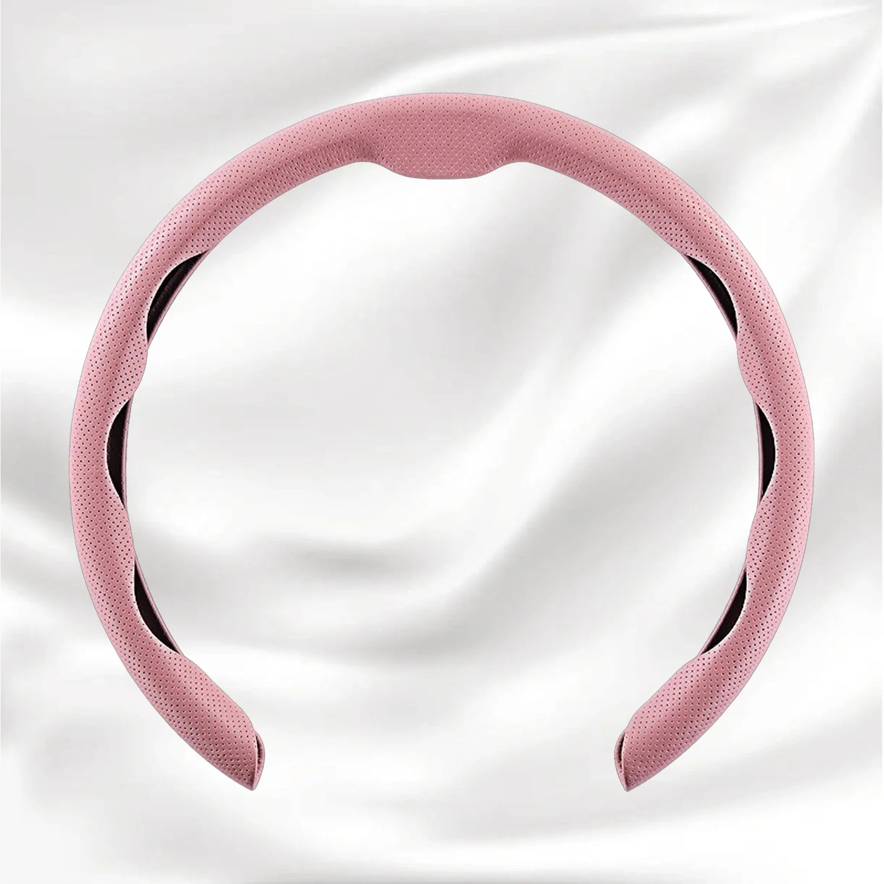 Nexi Customized Car Logo Breathable Ultra-thin 5D Leather & Carbon Car Steering Wheel Cover