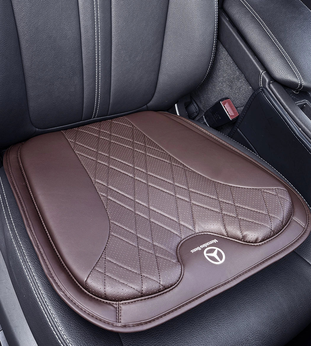 ZenDrive Logo Customizable Breathable Memory Foam Car Seat Cushion – Ergonomic Support & Non-Slip Design