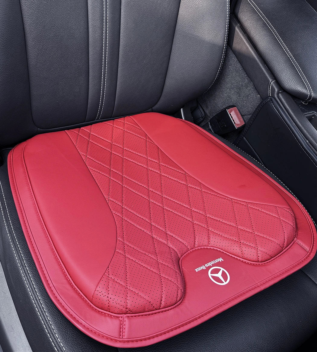 ZenDrive Logo Customizable Breathable Memory Foam Car Seat Cushion – Ergonomic Support & Non-Slip Design