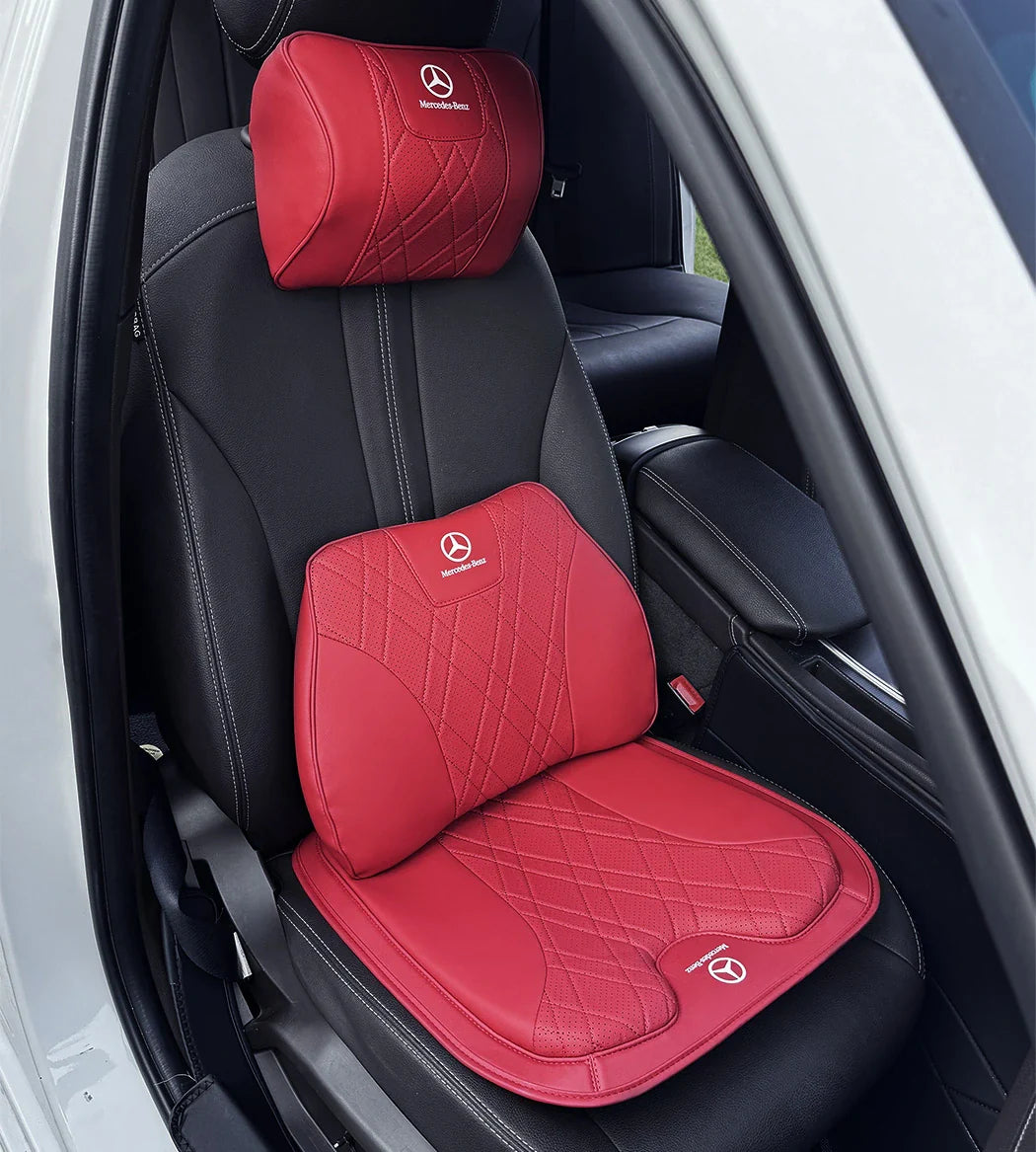 ZenDrive Logo Customizable Breathable Memory Foam Car Seat Cushion – Ergonomic Support & Non-Slip Design