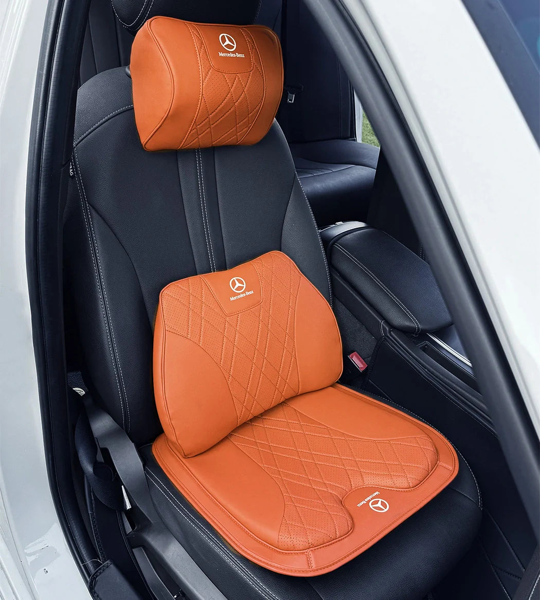 ZenDrive Logo Customizable Breathable Memory Foam Car Seat Cushion – Ergonomic Support & Non-Slip Design