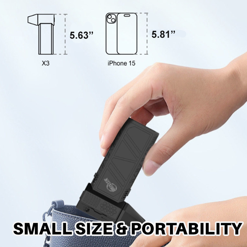 X3 High-Performance Extreme Cooling & Compact Turbo Jet Fan - 130,000 RPM