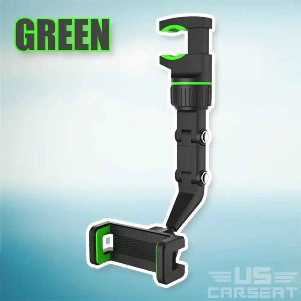 Rearview Phone Holder Green